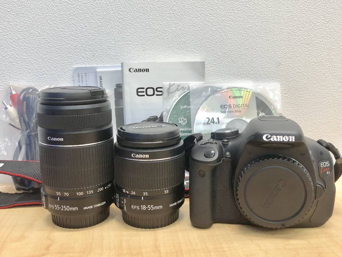 1円 Canon EOS Kiss X5 EF-S 18-55mm F3.5-5.6 IS II 55-