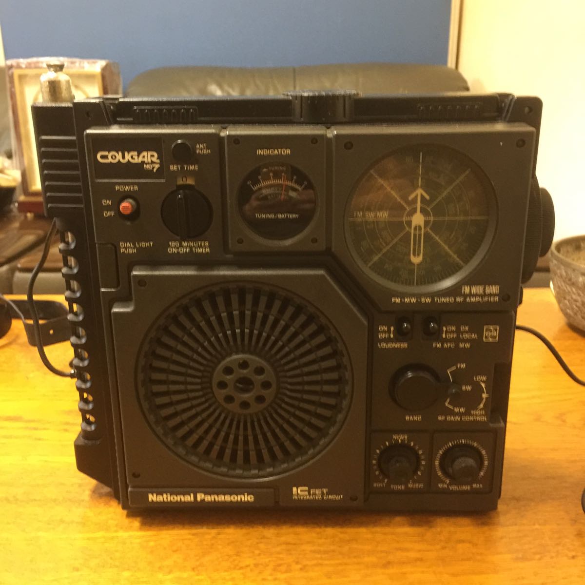 岡山出物！短波ラジオ！National Panasonic RF877 ブラック ラジオ