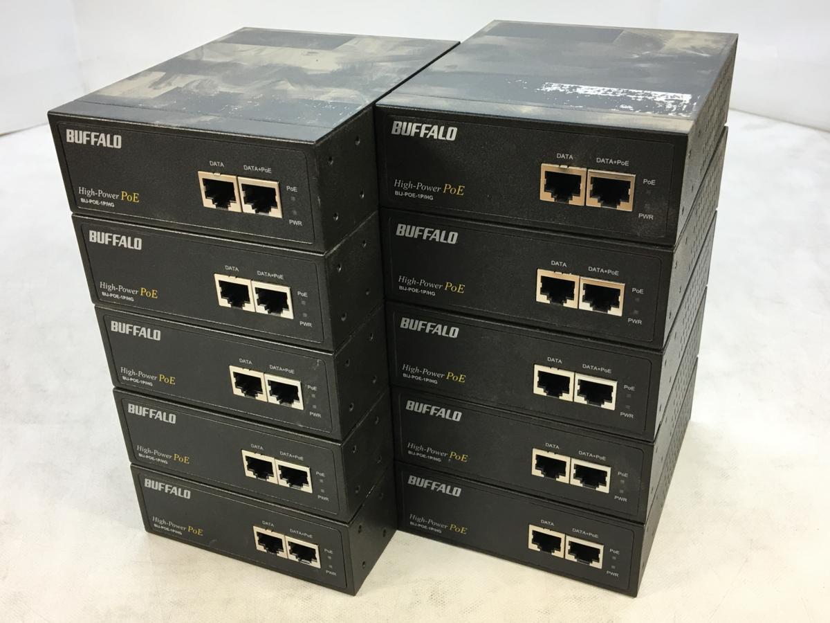 BUFFALO バッファロー PoEインジェクター : スイッチ 1CHモデル BIJ 