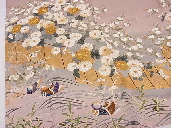 ヤフオク！ベストストア受賞店■平和屋着物■豪華色留袖　駒刺繍　菊鴛鴦文　本金箔　逸品　ca635 ヤフオク！ベストストア受賞店□平和屋着物□極上 作家物 ヤフオク！ベストストア受賞店□平和屋着物□豪華黒留袖 色留袖 ヤフオク！ベストストア受賞店□平和屋着物□豪華色留袖 浜松