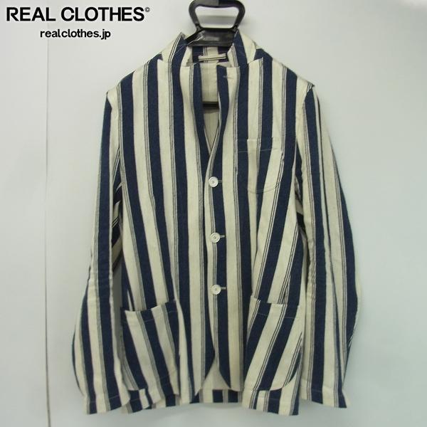 LARDINI ラルディーニ　ストライプジャケット　リネン混 ☆LARDINI/ラルディーニ リネン混 ストライプ柄 3B ジャケット/48 /UP8