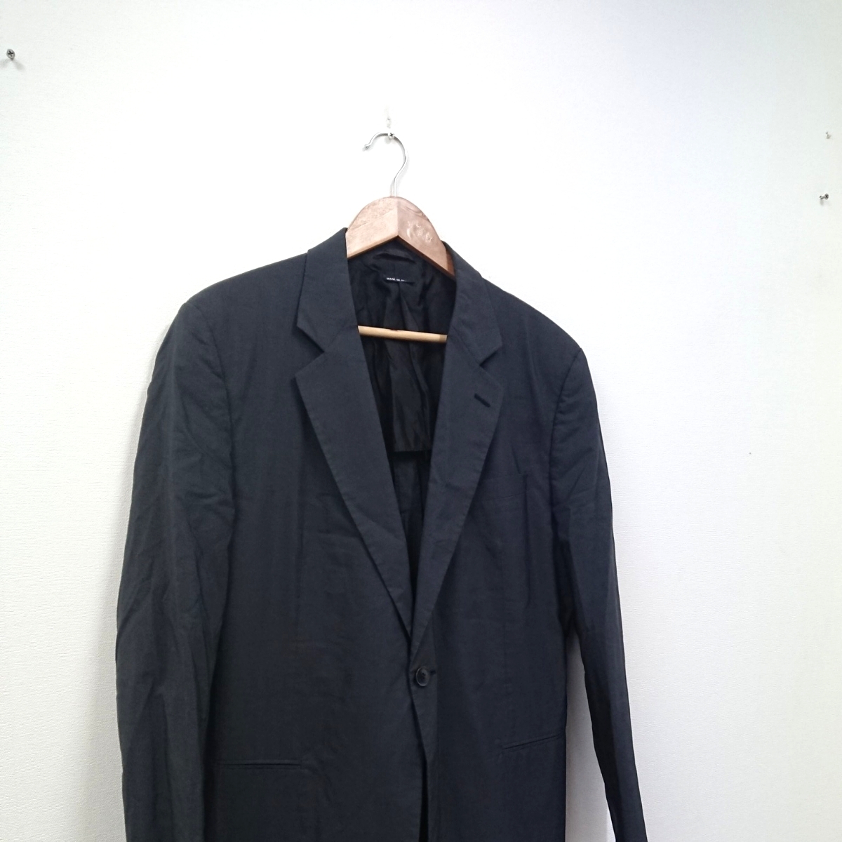 正規品 黒タグ イタリア製 ジョルジオアルマーニ テーラードジャケット 国内正規 定番 シルク30 高級品