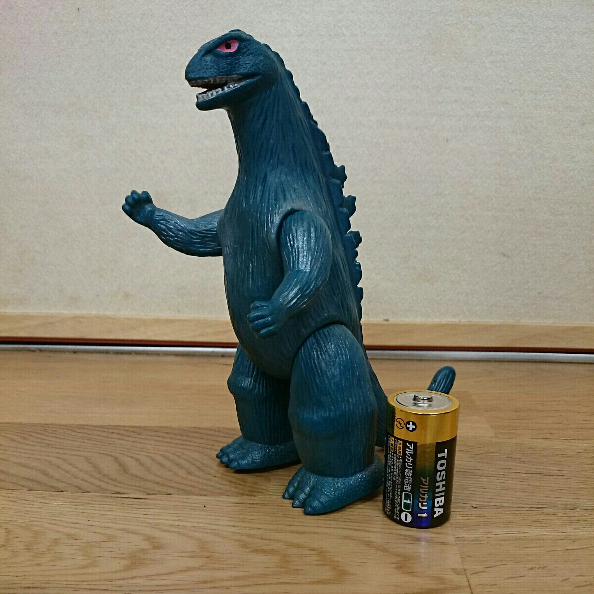 当時物】ブルマァク ゴジラ ソフビ 高さ22cm 記名無し ブルマァク 