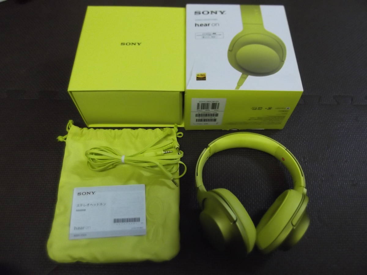 SONY h.ear on MDR-100A ライムイエロー 中古品 [YU2109] 【公式通販】