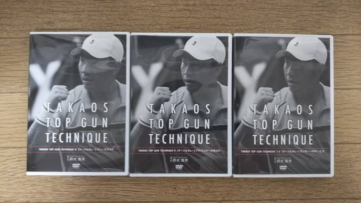 GUN 鈴木貴男プロ DVD TAKAOS TOP TECHNIQUE 0〜12 公式通販 テニス » 鈴木
