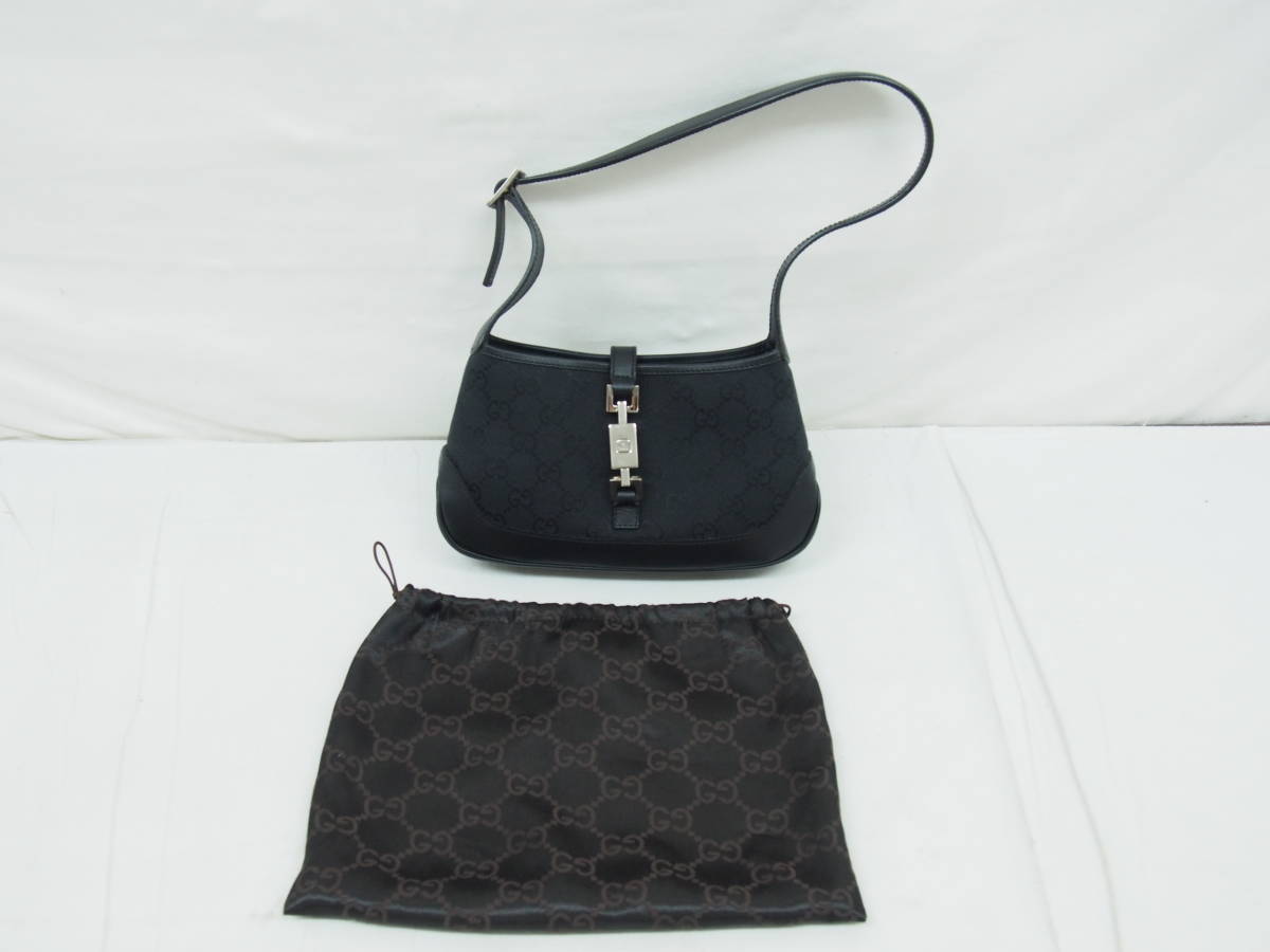 2991G 美品 GUCCI グッチ ☆ GGキャンバス ジャッキー ミニハンド 