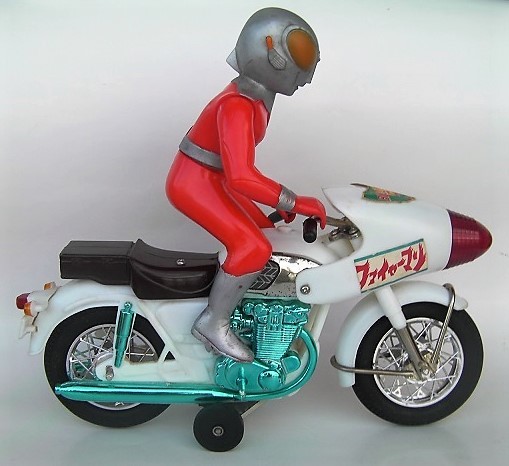 1970年代の当時物ブルマァク製『ウルトラマンタロウのオートバイ』空き 