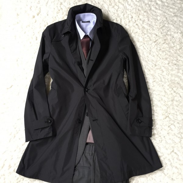 265#【バーバリーブラックレーベル BURBERRY BLACK LABEL ステンカラー