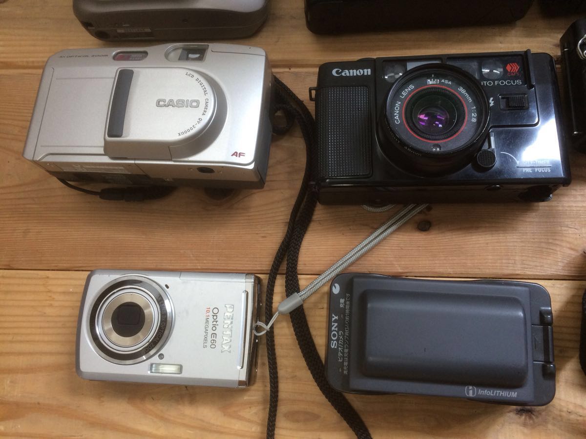 Canon MINOLTA PENTAX で 10個 OLYMPUS フィルムカメラ/デジカメ CANON