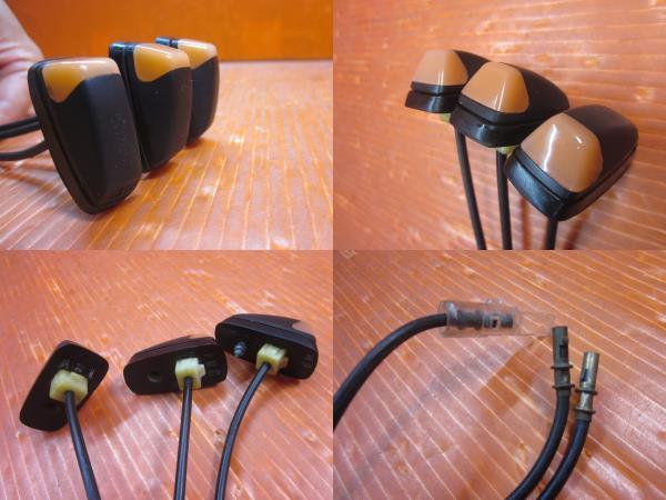 【I】当時物 ジャパン純正 C210 前期 フェンダーマーカー 3個セット 中古品 ウインカー 車幅