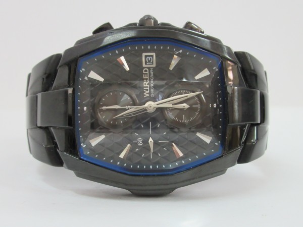 動品】SEIKO WIRED 7T92-0HT0 ワイアード クロノグラフ カレンダー 