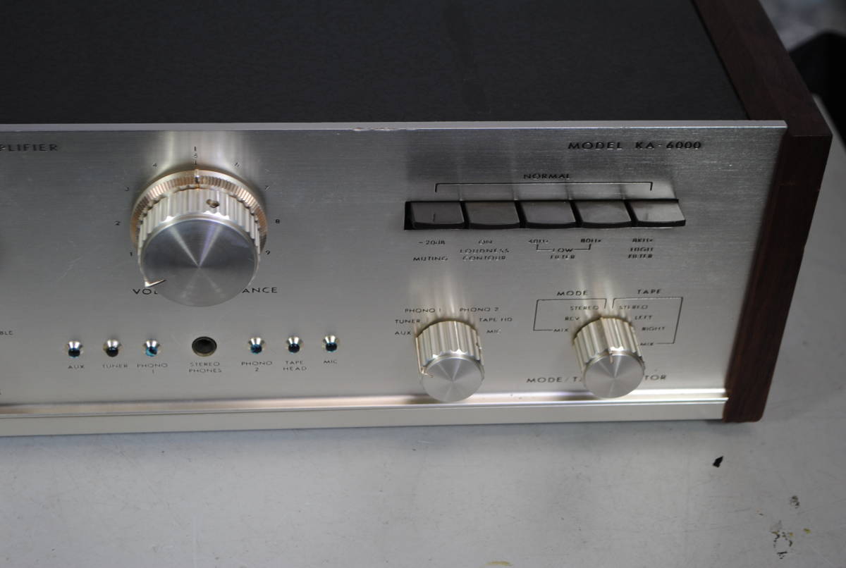 TRIO プリメインアンプ KA-6000 完動美品【3ヶ月保証 】 TRIO