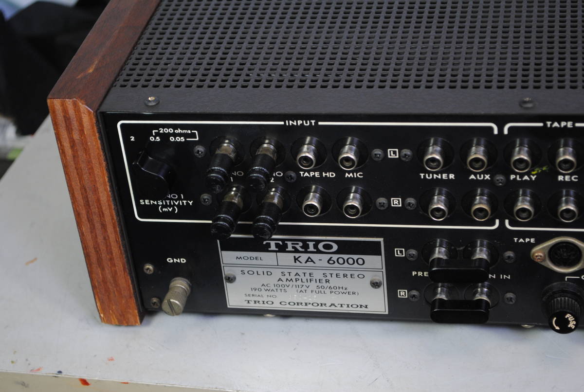 TRIO プリメインアンプ KA-6000 完動美品【3ヶ月保証 】 TRIO