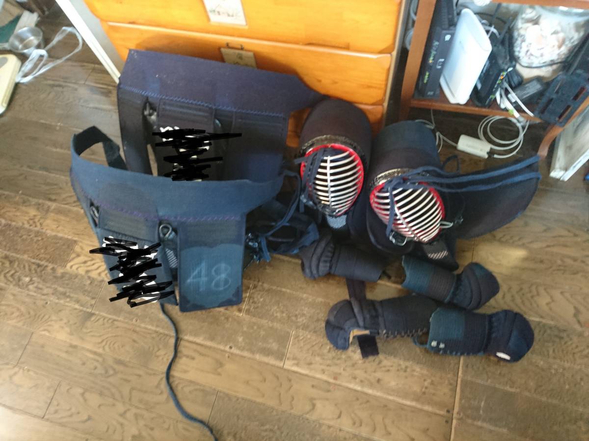 垂 小手 胴 剣道防具一式セット 面 剣道 防具袋 防具袋付 防具 中古