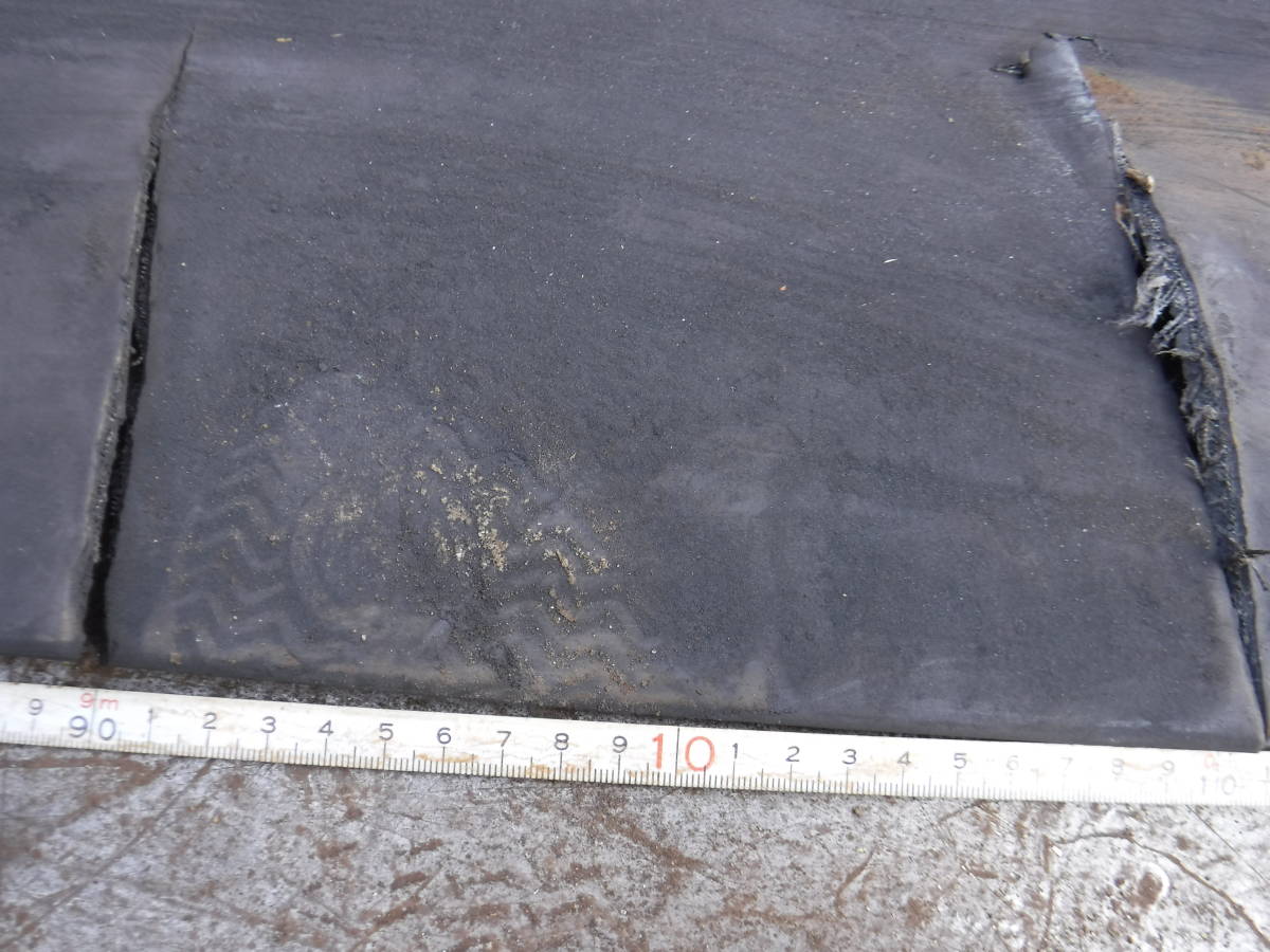 №085　泥除け　ゴム　ゴムマット　シート　幅580㎜　糸入り頑丈　厚み7㎜　コンベアベルト　防じんタレゴム　防水処理　防舷材　当てゴム_7