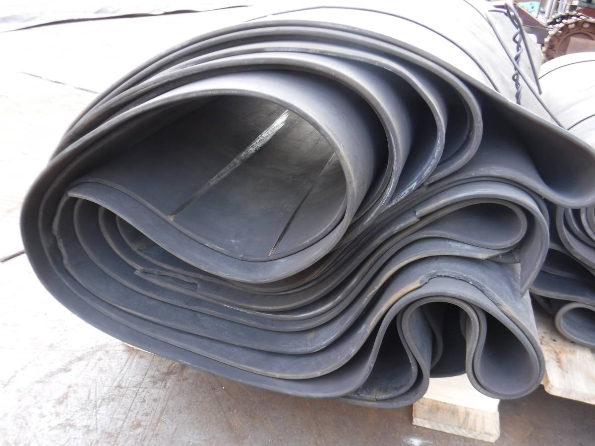 №085　泥除け　ゴム　ゴムマット　シート　幅580㎜　糸入り頑丈　厚み7㎜　コンベアベルト　防じんタレゴム　防水処理　防舷材　当てゴム_9