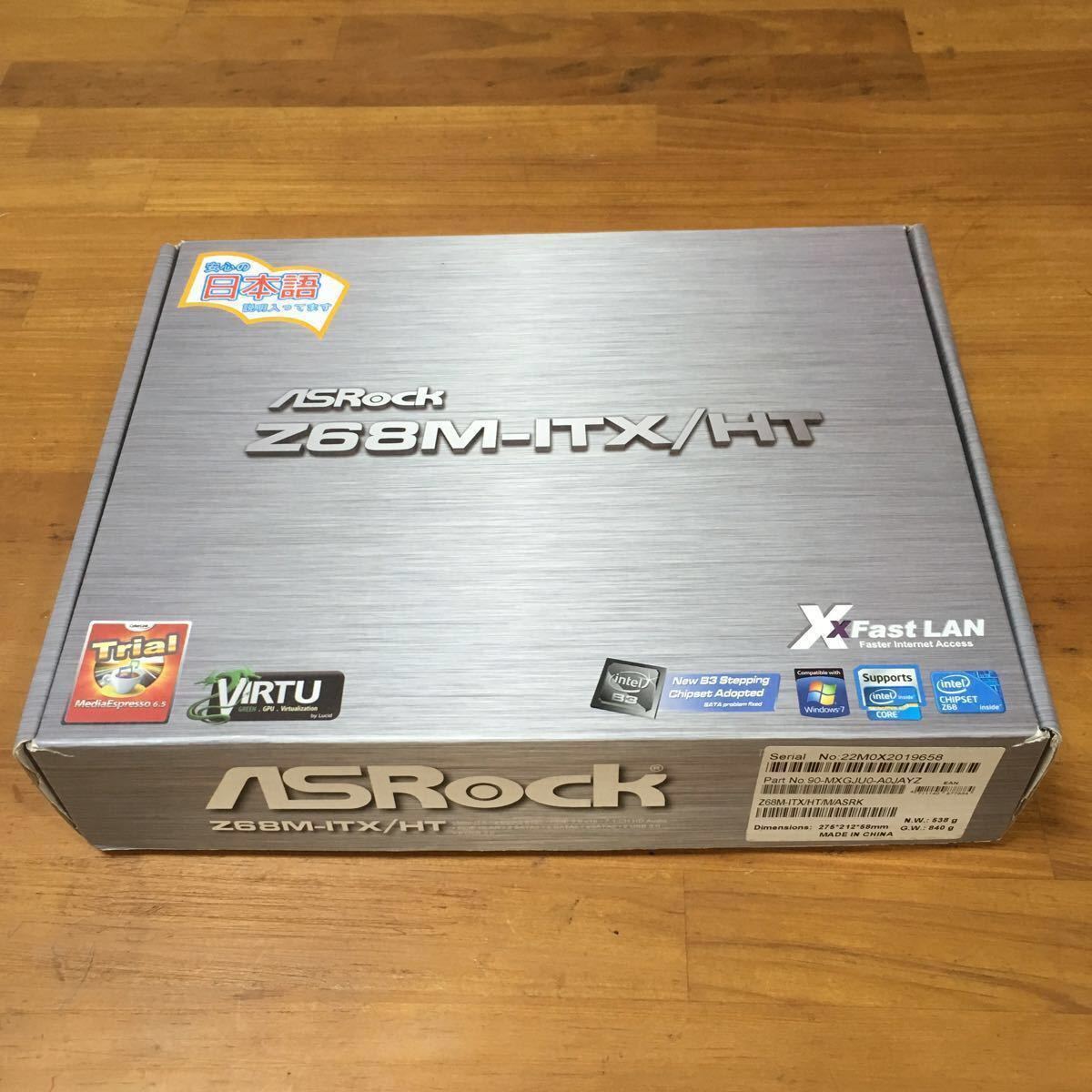 ASRock Z68M-ITX/HT LGA1155 Mini- ITX(リモコン/レシーバー未開封)