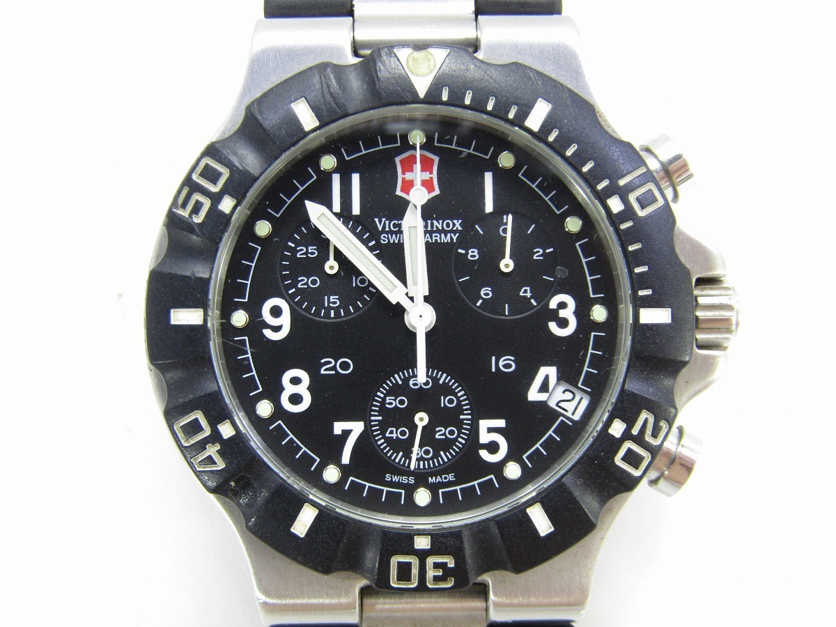 ◇稼働品 1円スタート VICTORINOX ヴィクトリノックス メンズ腕時計 