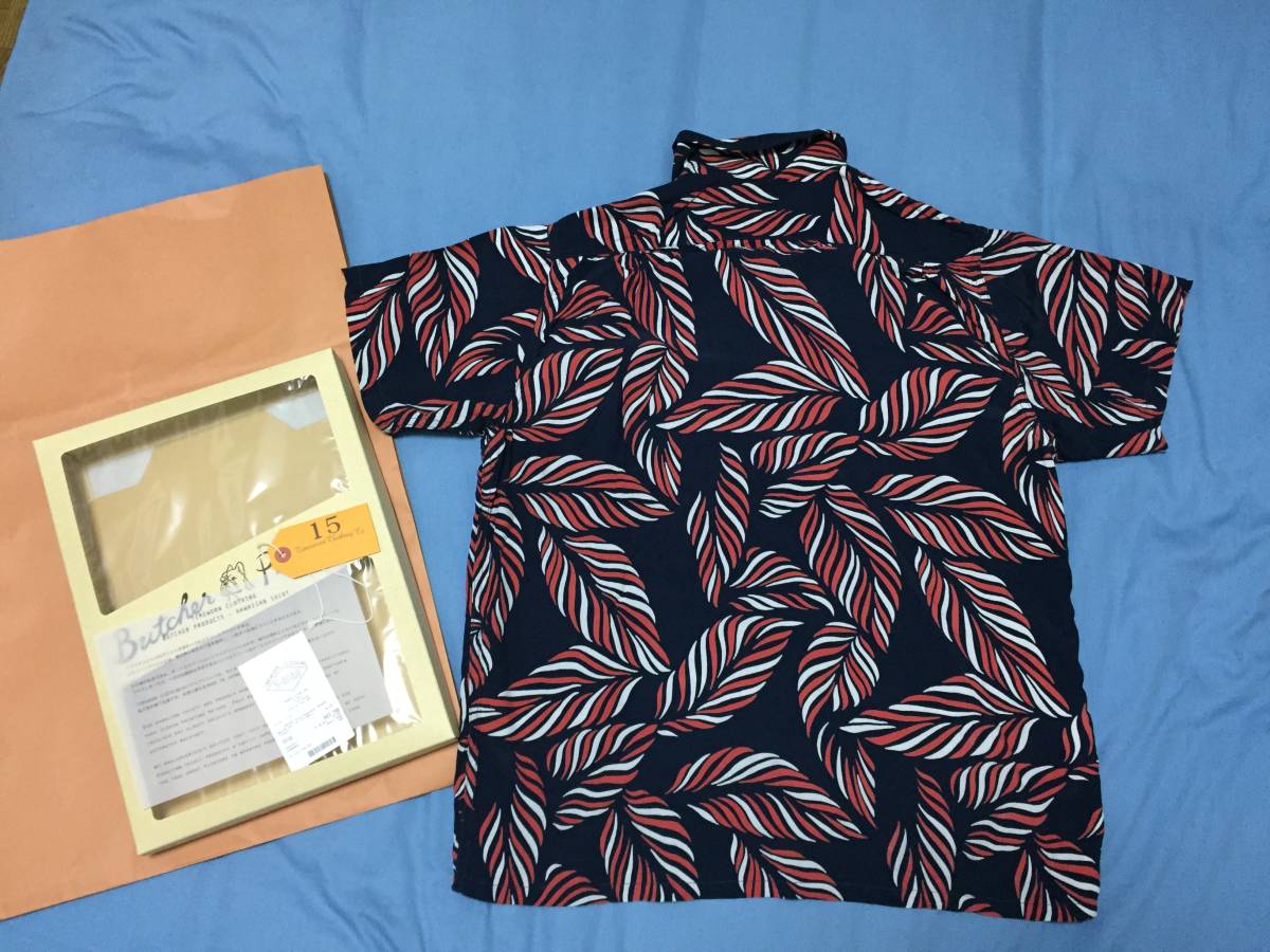 アットラスト ブッチャープロダクツ ハワイアンシャツ 傑作・美品】アットラスト シアサッカー ブッチャープロダクツ
