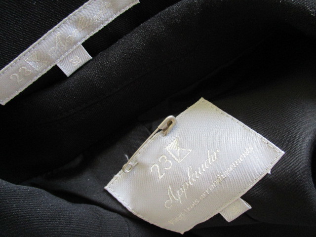 23区Applaudirアプロディール■パンツスーツストレッチ上下セットアップ黒ブラック■レディースサイズ38■ 23区 | APPLAUDIRビジューパンプス （ネイビー系） APPLAUDIRスパンコールレース 華やかなシーンに、APPLAUDIR(アプロディール)シリーズ