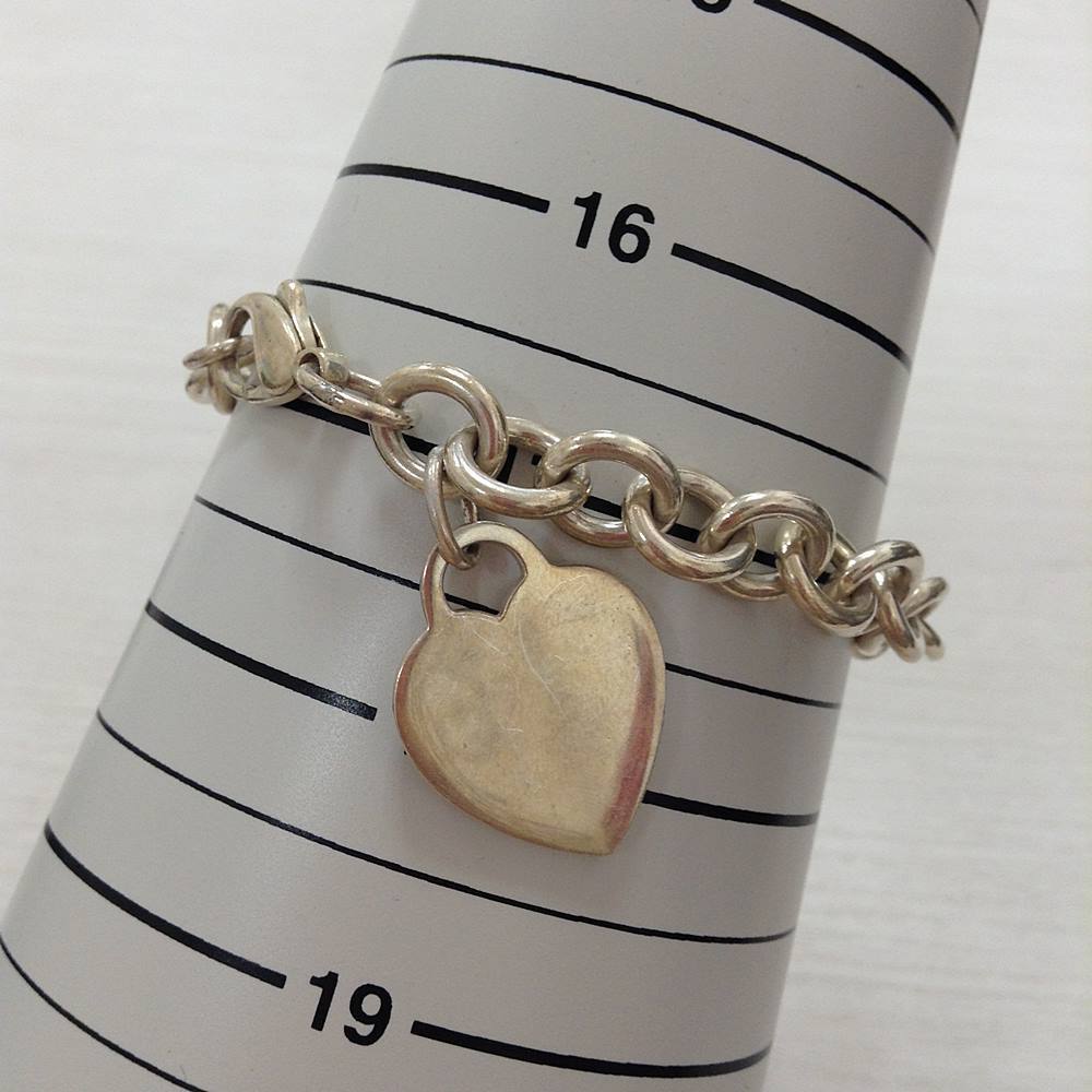 rm) TIFFANY&Co. ティファニー ハートタグ ブレスレット SV925 