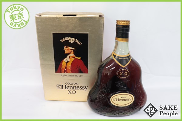 金キャップ ヘネシー グリーンボトル ヘネシーXO XO 700ml 古酒 40
