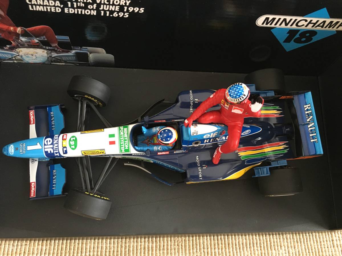 ☆J.アレジ F1初優勝☆ライドオン ベネトン☆1995 カナダGP☆1/43