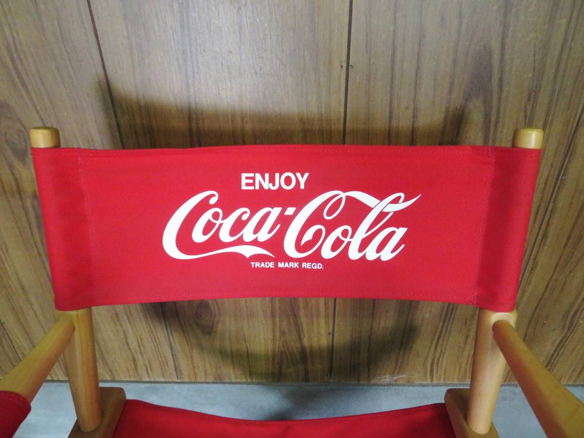 80's コカ・コーラ CocaCola ヴィンテージ ディレクターチェア 木製