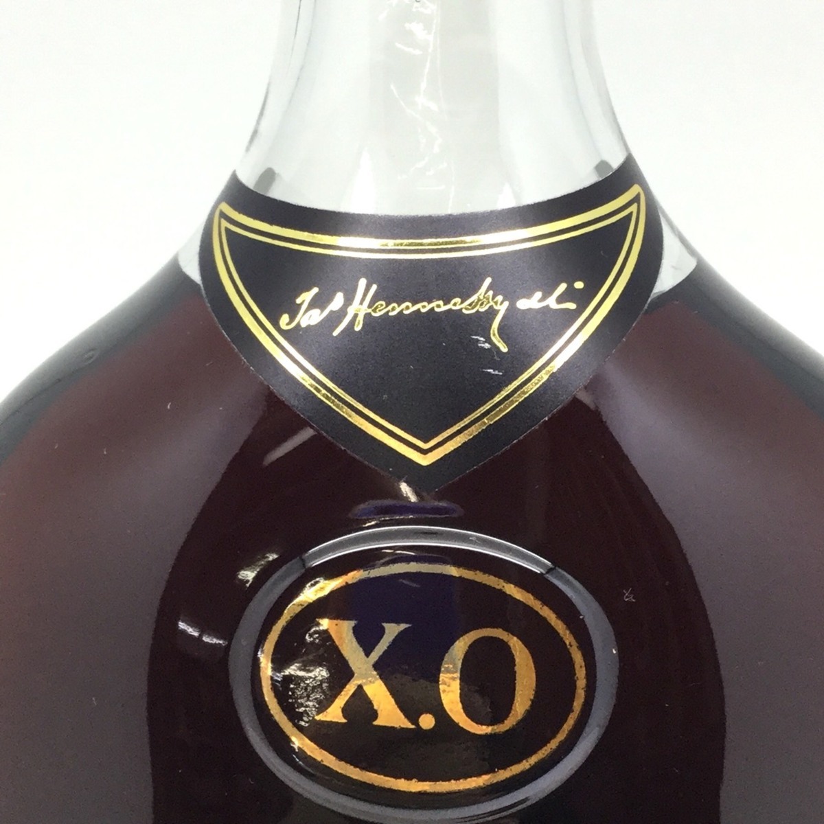 金キャップ クリアボトル XO ヘネシー 1000ml Hennessy ブランデー