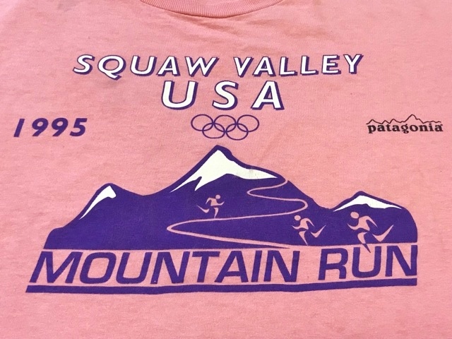 patagonia パタゴニア 1995 SQUAW VALLEY ヨセミテ Tシャツ 90’s 初期 vintage 黒タグ オリンピック アメリカ製 ボックスロゴ BOXLOGO USA
