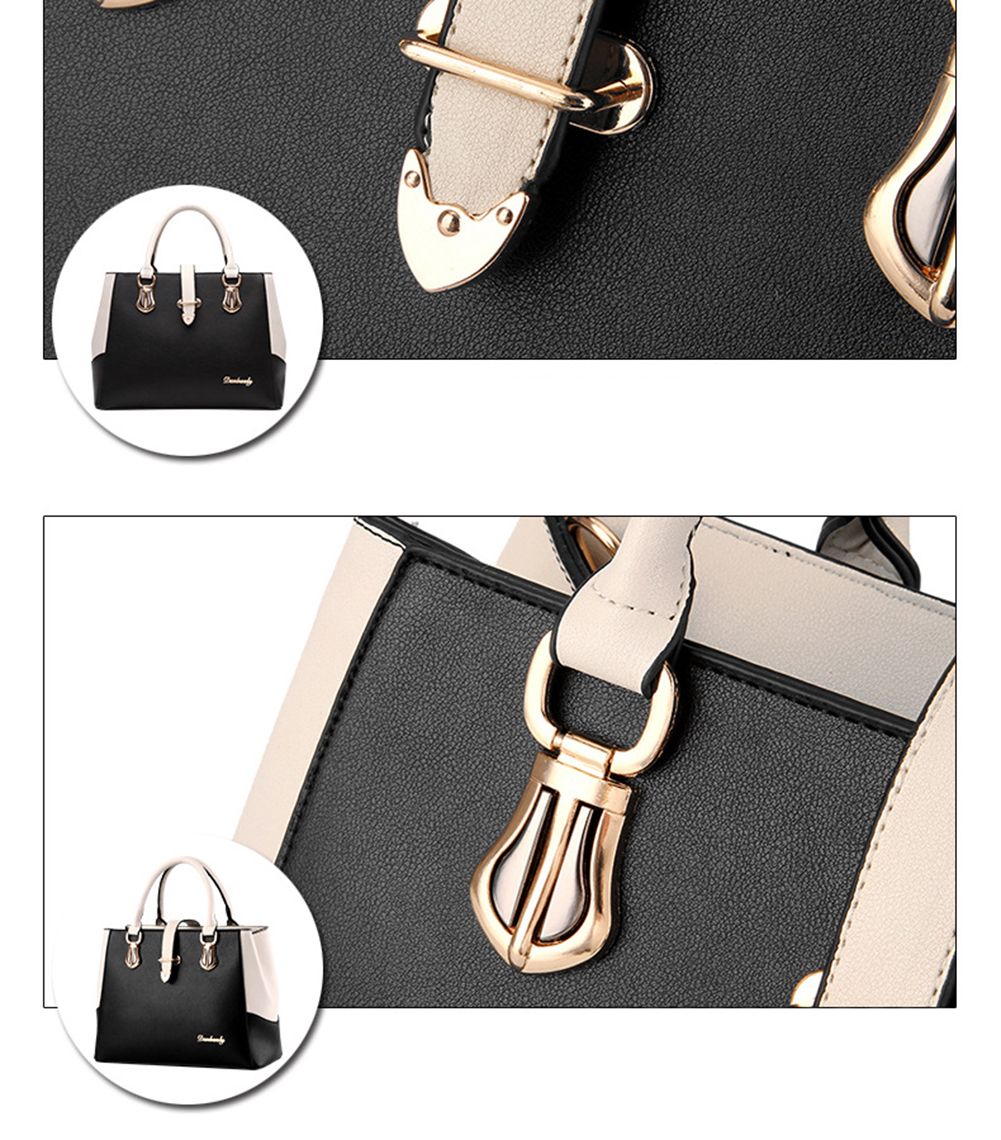 NICOLE&DORIS 2018年の新しい黒と白のfaishonスタイルのハンドバッグ 