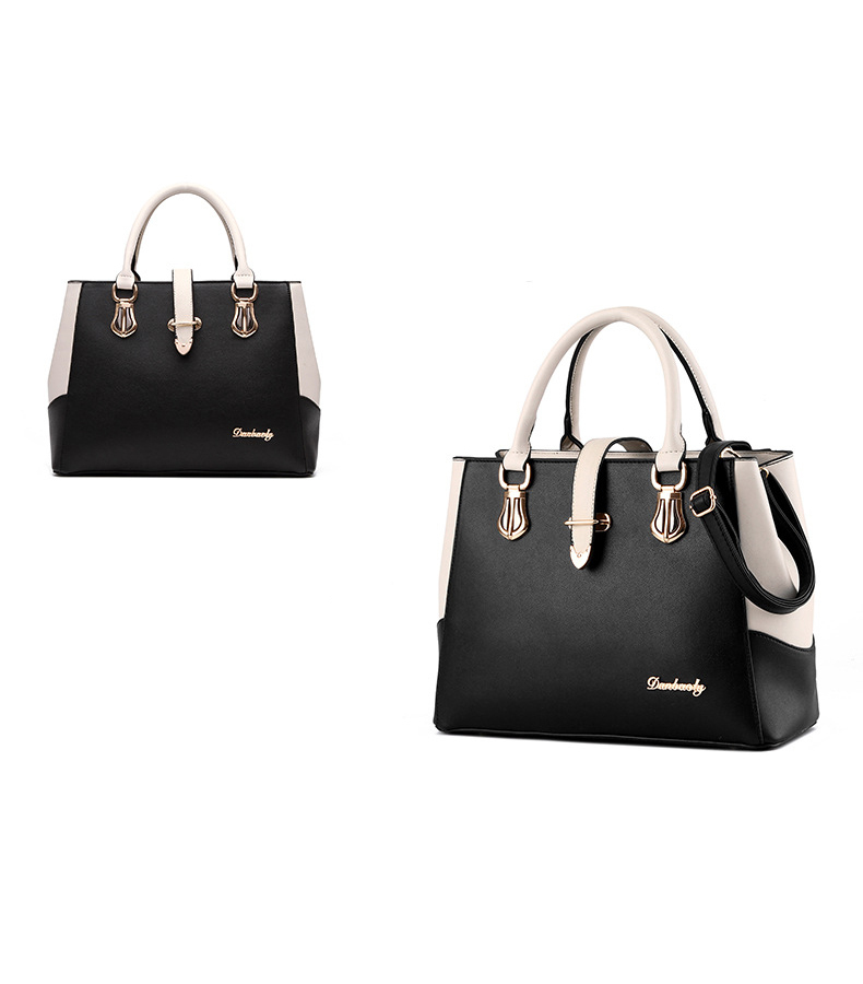 NICOLE&DORIS 2018年の新しい黒と白のfaishonスタイルのハンドバッグ 