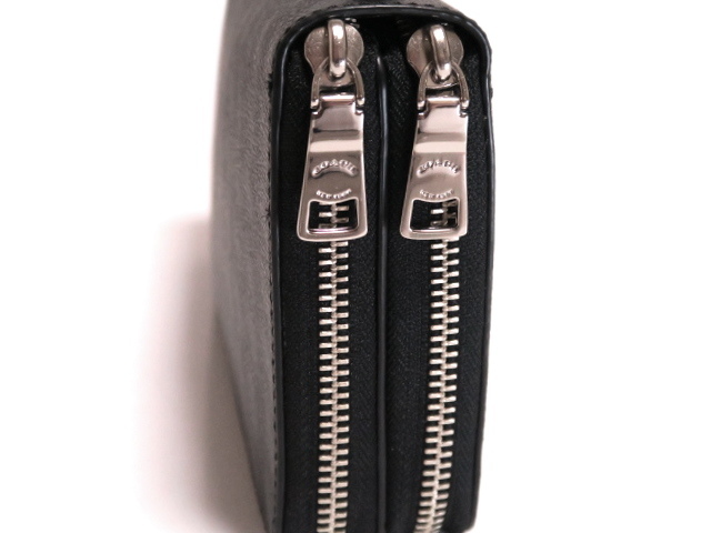 1円～価格6，2万新品本物コーチCOACH2層◎収納数39!!PVCレザー×本革