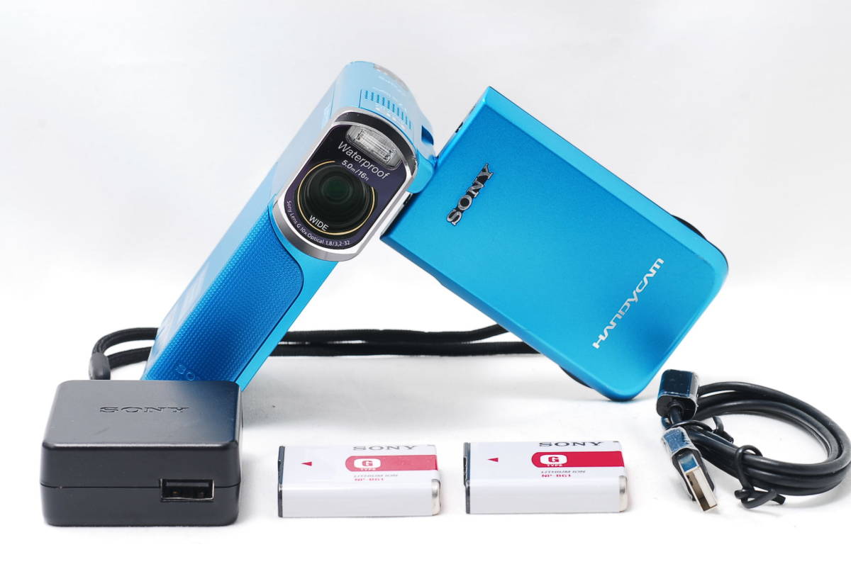 ○☆ 爽やかなブルー色が夏にぴったり！ SONY ソニー Handycam HDR