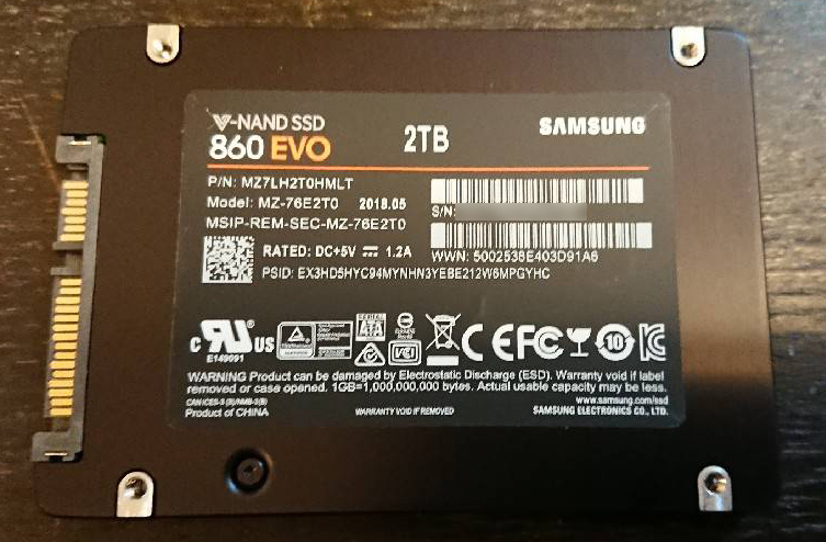 SSD 0 2TB Samsung SATA EVO III 2.5 Inch Internal com: Series MZ
