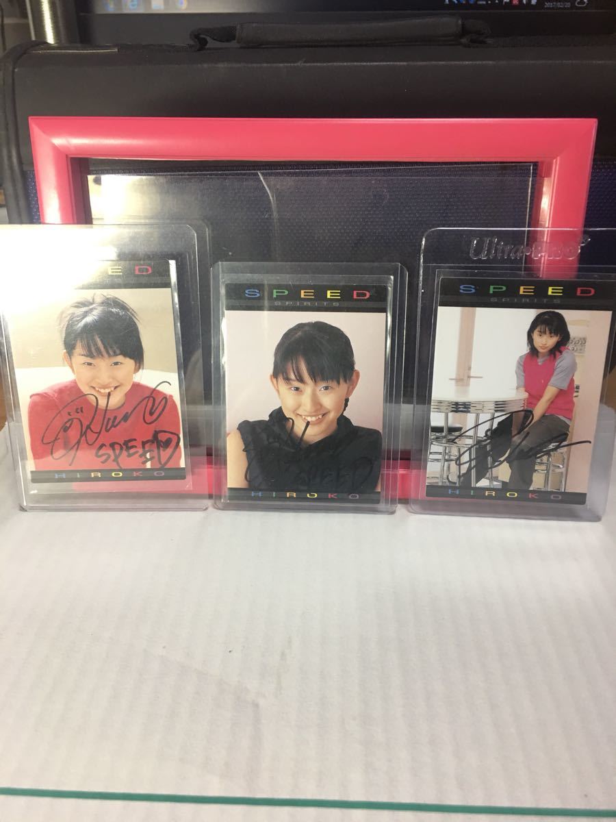 島袋寛子 島袋寛子サインカード SPEED 今井絵理子 上原多香子