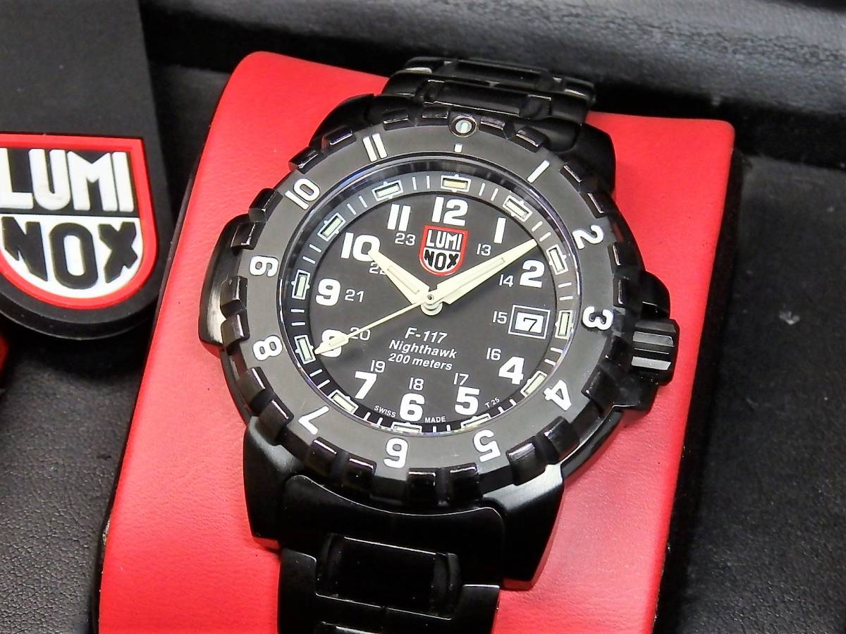 ルミノックス F-117 ナイトホーク PVD○6400シリーズ Ref.6402☆美品 