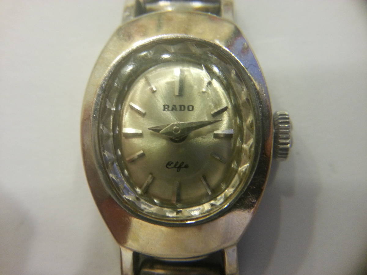 売行き好調の商品 RADO ラドー エルフ K14WG/手巻き ブレス社外 