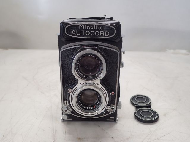 東京)MINOLTA ミノルタ AUTO CORD 初期 二眼カメラ ROKKOR 1:3.5 f