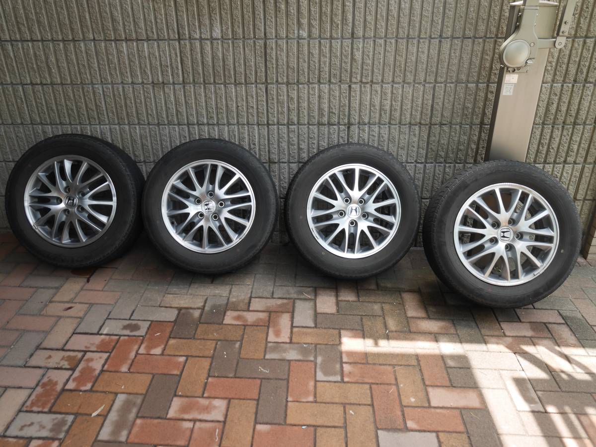 オデッセイ RB3 純正アルミ 215/60R16 4本セット 5分山 オデッセイ RB3/4 純正16AW＆タイヤ 4本セット 中古品 オデッセイ RB3