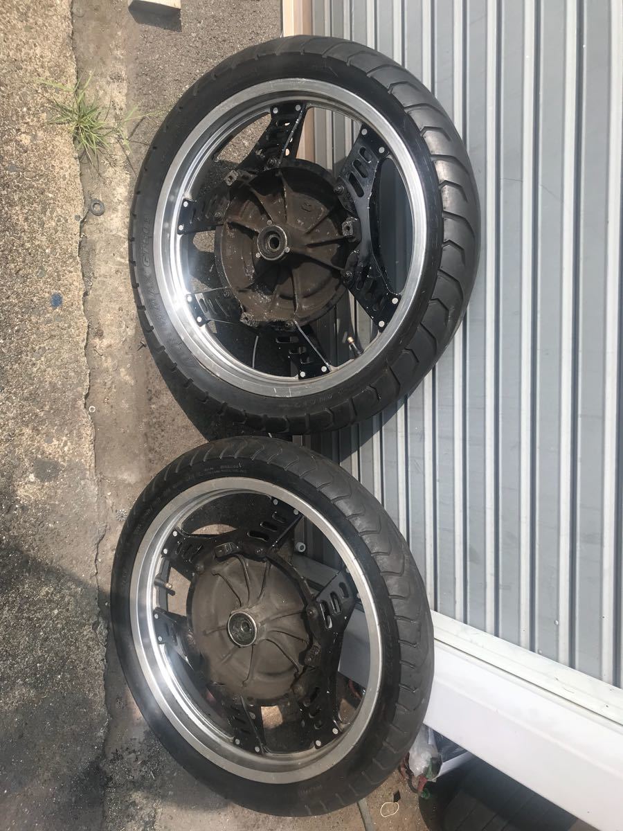 CBX400F ホイールセット 二型？ CBX400F ホイル CBX400F 前後ホイール