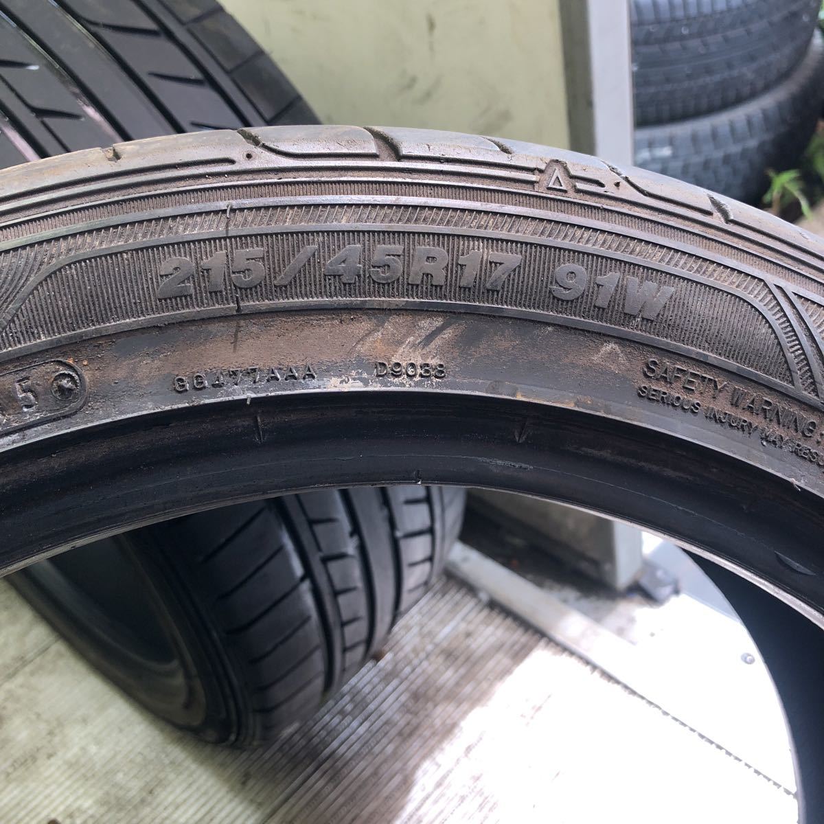 送料無料】215/45R17 91W（GOOD YEAR）EAGLE LS EXE 2本 C.242