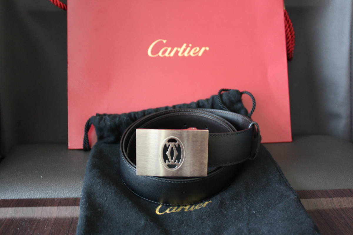 カルティエ　メンズ　ベルト　新品未使用 販売卸売り 美品/カルティエ/Cartier/ロゴ/バックル ベルト/メンズ