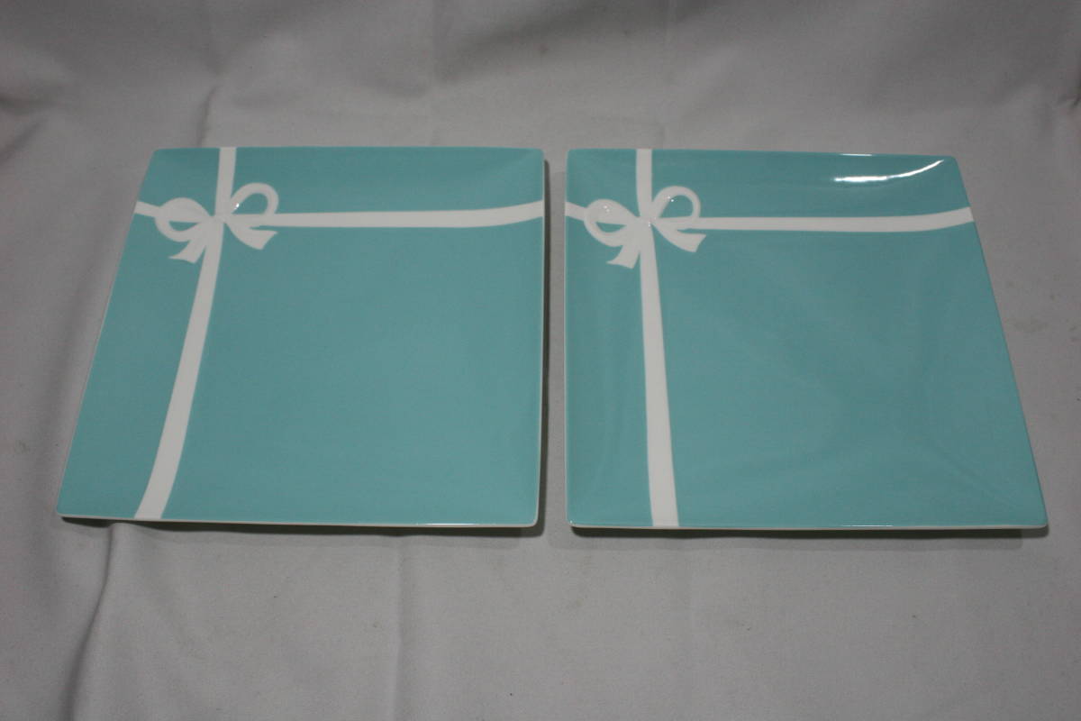 TIFFANY＆Co. ブルーボックスプレート 合計2枚 ティファニー お皿 