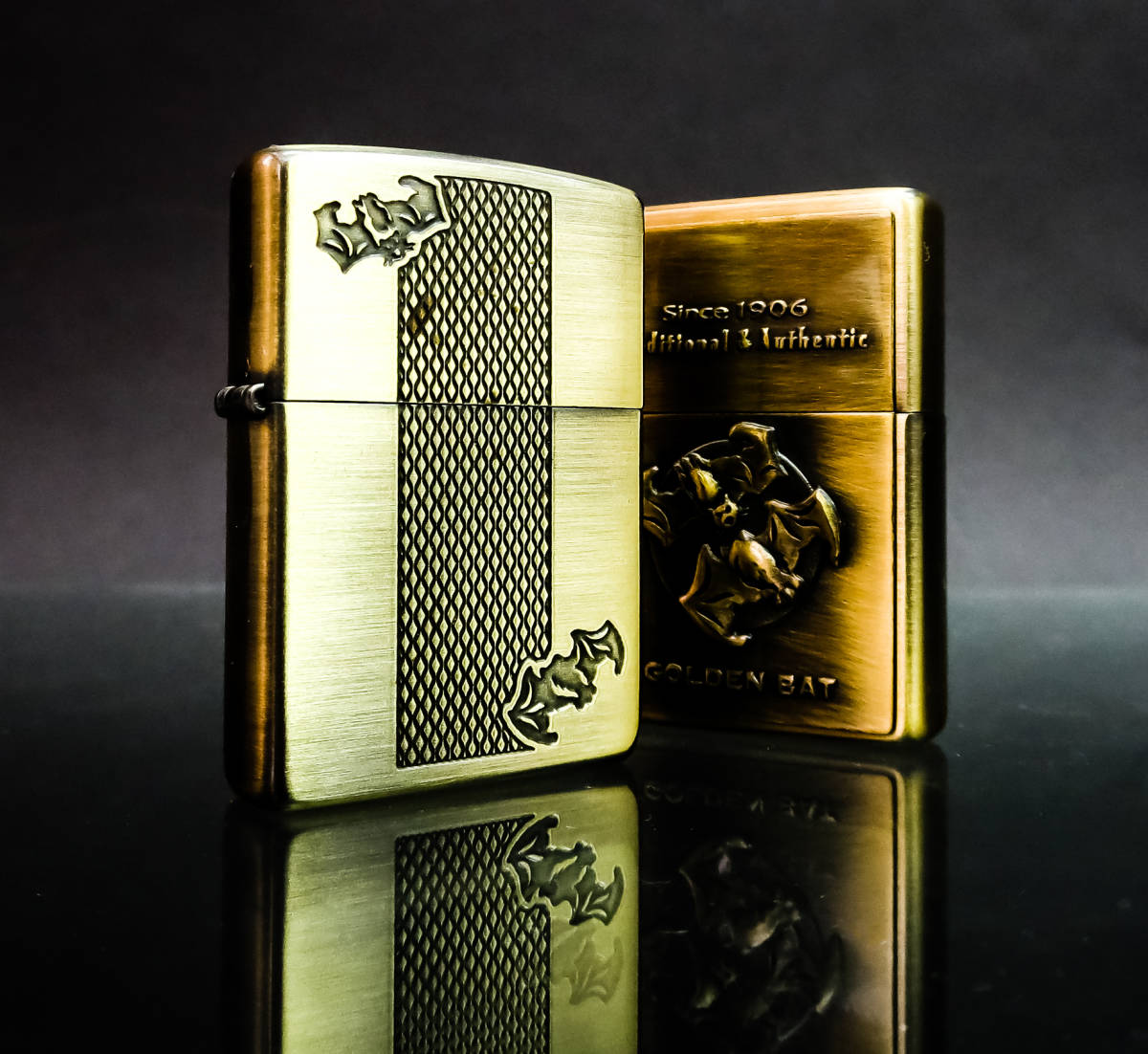 BAT ゴールデンバット GOLDEN ZIPPO ライター本体 ジッポの通販 