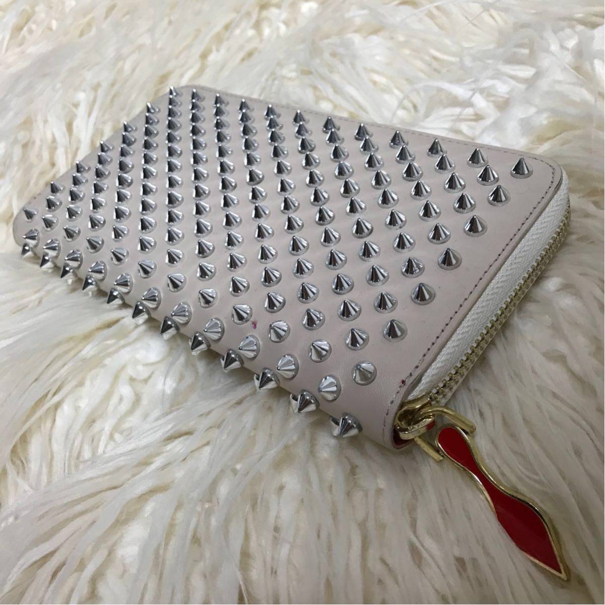 ルブタン 財布 ベージュ 美品 Christian Louboutin - 極美品
