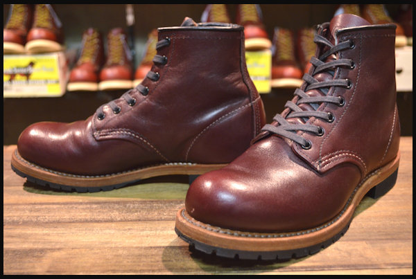 【5.5D 美品】レッドウィング 9011 ベックマン ブーツ ブラックチェリー フェザーストーン プレーントゥ 15年製 redwing HOPESMORE