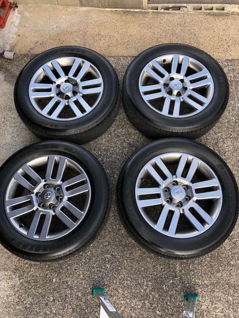 美品!トヨタFJクルーザー ファイナルエディション純正20インチ7J+15 BS