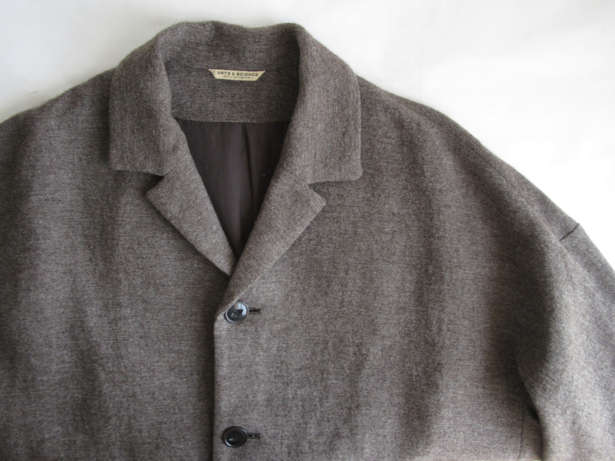ARTS&SCIENCE Grandpa coat グランパコート グレー 1 極美品