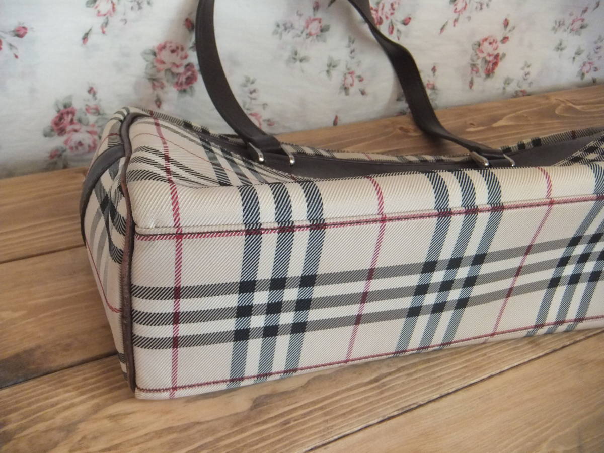 ノバチェック バーバリー BURBERRY 横長 キャンバス ⁄ 美品・Burberry 